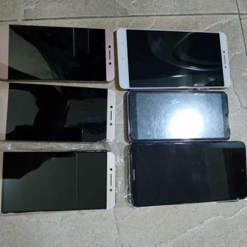 Xiaomi,華為, LE ECO , 不知名 ANDROID 手機共6, 零件價賣共$70