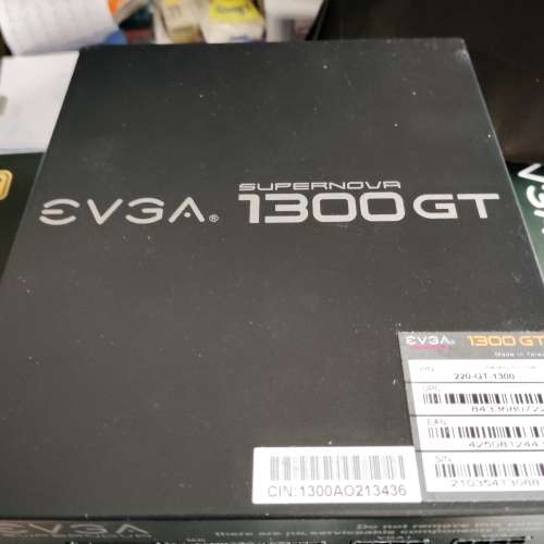Evga 1300GT 80plus gold 1300W ATX3.0電源支持50系顯卡，送50系12V-2x6線，冇保養...