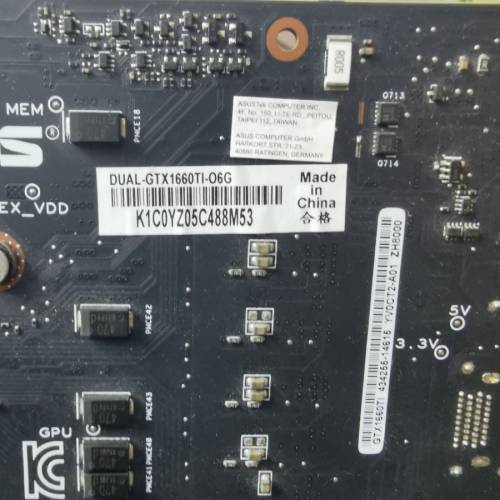 ASUS DUAL GTX1660TI 6GB