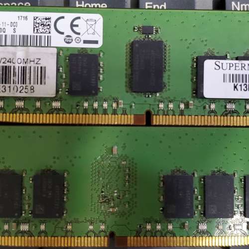 Micron / Samsung 8GB *2 DDR4-2133/2400 1Rx4 ECC RDIMM server ram
