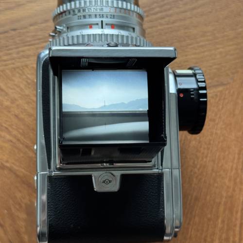 Hasselblad 500CM 菲林相機 早期烤漆版本 A12後輩 測光knob 銀色ct80/2.8