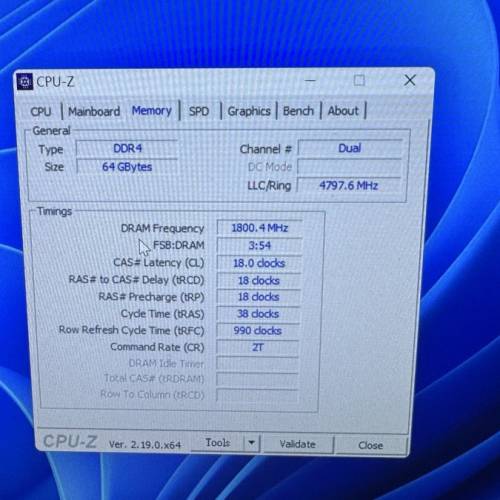 corsair 64gb（32gbx2） 3600mhz RAM