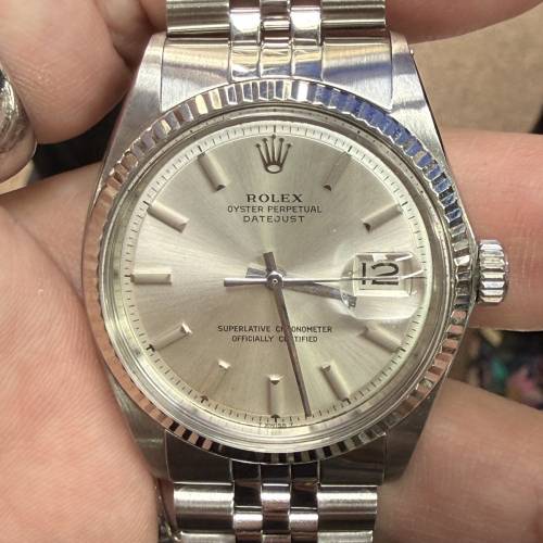 ROLEX 1601 靓銀面 粗釘字 厚五珠帶 $28888