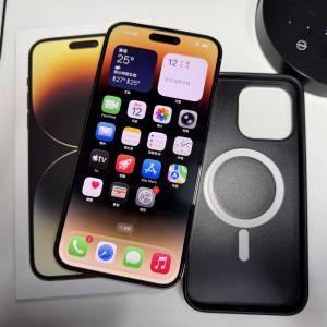 99%New iPhone 14 Pro Max 128GB 行貨1手機 金色、電78%100 %正常操作、有盒全套全...