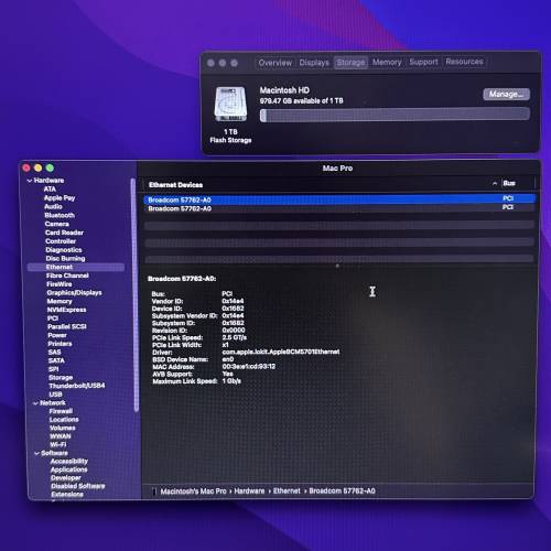 Apple Mac Pro 圓筒型工作站 64Gram 1TBSSD 台式機