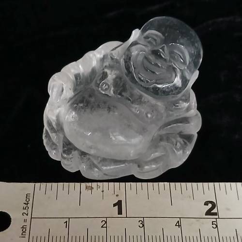 一手3個 天然水晶 全清狗/牛及佛公小擺件約兩寸如照片，3個全部清貨價售500元 ，單...