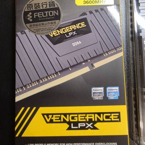 [香港行貨] CORSAIR VENGEANCE LPX 64GB (2 x 32GB) DDR4 3600MHz Memory RAM 記憶...