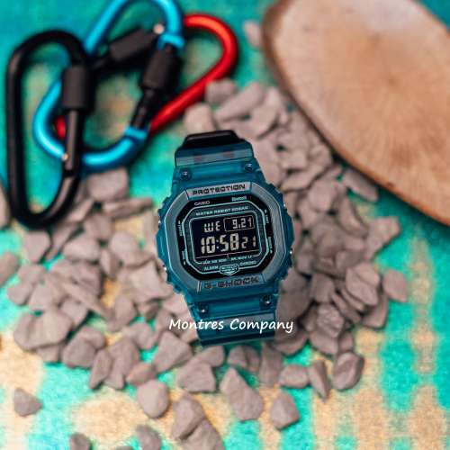 Montres Company 香港註冊公司 (33年老店) 卡西歐 CASIO G-SHOCK 藍黑色 半透明漸...