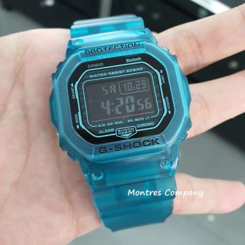 Montres Company 香港註冊公司 (33年老店) 卡西歐 CASIO G-SHOCK 藍黑色 半透明漸...