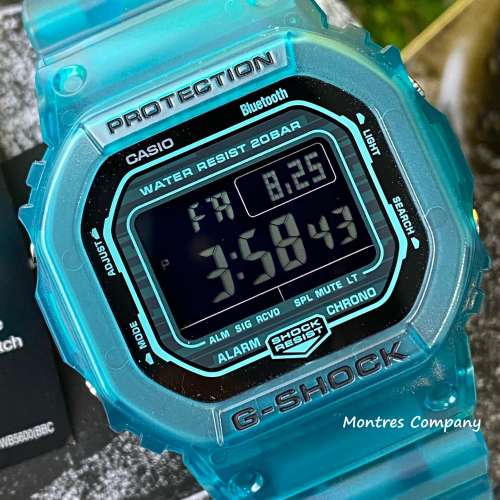 Montres Company 香港註冊公司 (33年老店) 卡西歐 CASIO G-SHOCK 藍黑色 半透明漸...