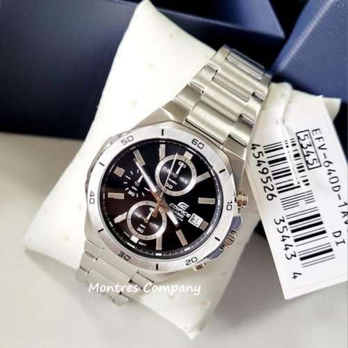 Montres Company 香港註冊公司 (33年老店) 卡西歐 CASIO Edifice 不鏽鋼錶帶 EFV-6...