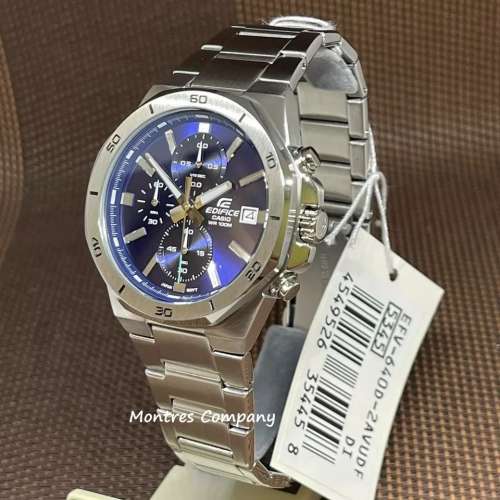 Montres Company 香港註冊公司(32年老店) 卡西歐 CASIO Edifice 不鏽鋼錶帶 EFV-64...