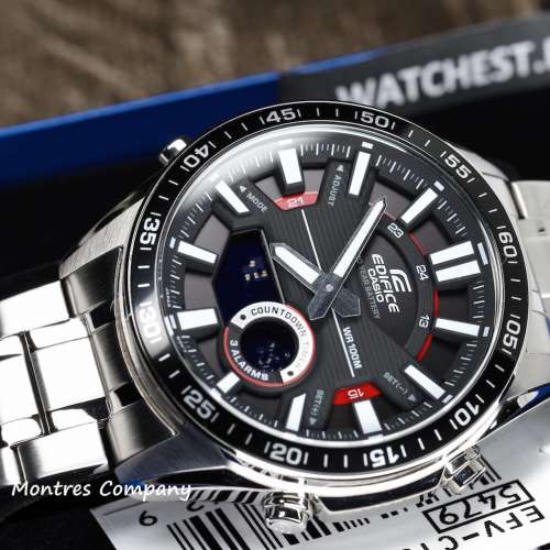 Montres Company 香港註冊公司(33年老店) 卡西歐 CASIO Edifice 不鏽鋼錶帶 EFV-C1...
