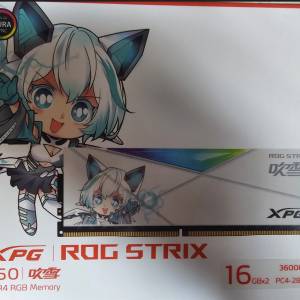 ADATA XPG rog strix D50 3600MHz 16GB*2 吹雪聯名版