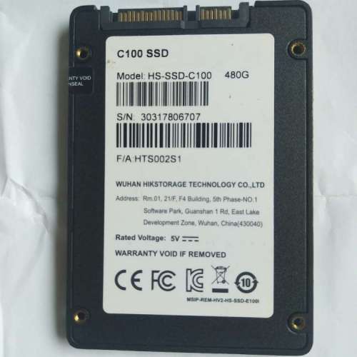 Hikvision SSD C100 480GB 2.5"