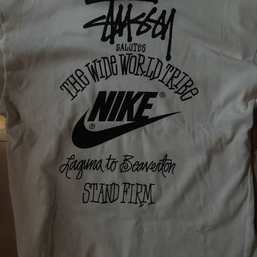 Nike x Stussy 聯名短袖T恤 白色