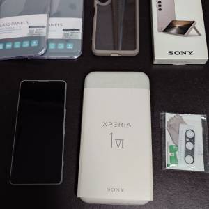 Sony Xperia 1 VI 256GB 白色 White colour 連大量配件