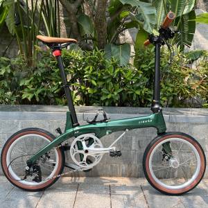 🤑🤑 靚價  Lidrop 一丁點 pro版 H01 5速16吋碟剎碳纖維折叠車 送水架前後蛙燈叮叮