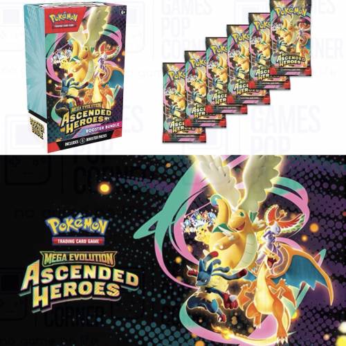 (接受預訂) PTCG🇱🇷ENG - Mega Evolution - Ascended Heroes Booster Bundle