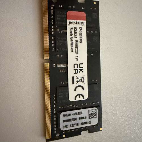 99%新 Kingston FURY DDR4 32GB 3200mhz SODIMM laptop ram
