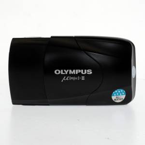 Olympus &mu; mju II Black Point & Shoot 35mm Film Camera #5041539