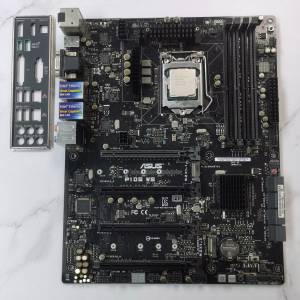 ASUS P10S WS Motherboard + Intel Xeon E3 1230 v6 + Intel Cooler 底板 主機板 工...