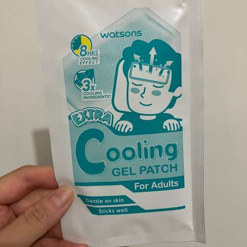 屈臣氏Watsons Cooling Gel pad 冰涼退熱貼 (成人用)5包