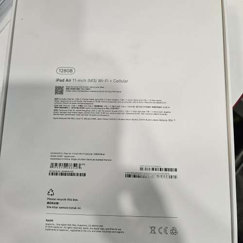 100% New iPad Air M3 (WiFi + Cellular)