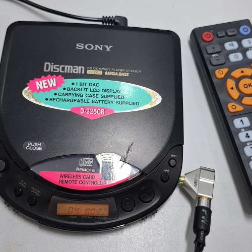 Sony D-225CR Car Discman CD Player