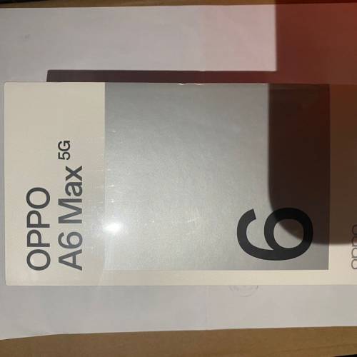 OPPO A6 Max 5G 全新未拆封，8+256GB大容量機身儲存。