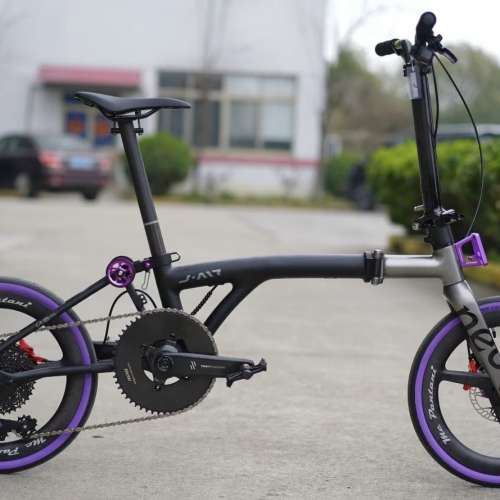 靚價 ( $2280 買車直接升級 ) THE RPANTAHI 碳纖維曲柄 鈦軸心 Java Neo 折叠車 碳...