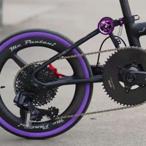 靚價 ( $2280 買車直接升級 ) THE RPANTAHI 碳纖維曲柄 鈦軸心 Java Neo 折叠車 碳...