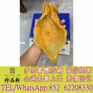 【珍品軒】實體門市 免費上門 高價回收：花膠，魚膠，魚肚，老花膠，陳年花膠，鰵魚...