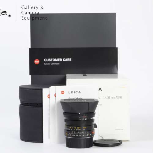 || Leica Summilux-M 35mm F1.4 ASPH - Black / 11874 with full packing ||