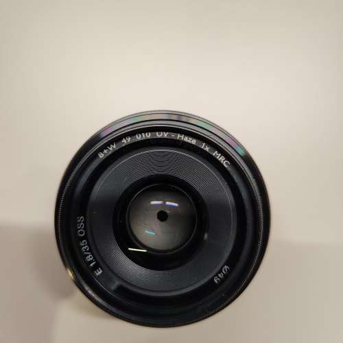 Sony 35mm f1.8 OSS & B+W UV filter