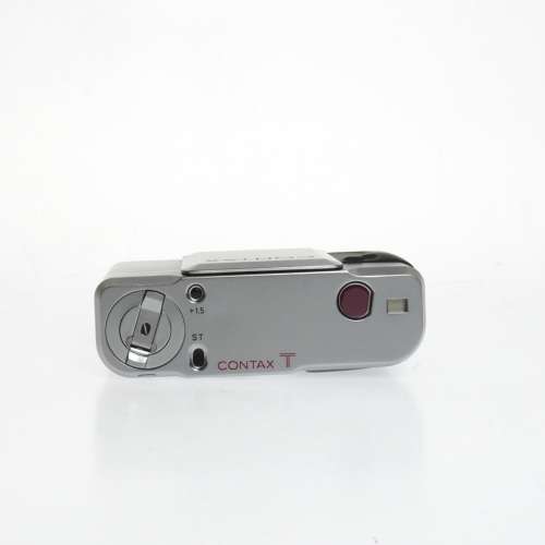 Contax T Silver Rangefinder Film Camera #5983 w/ T14 Flash Box Set