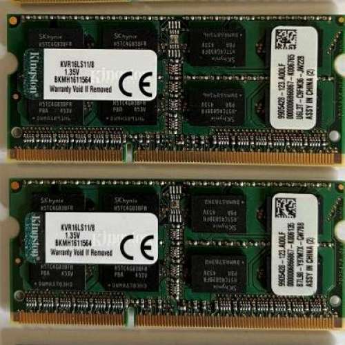 Kingston Sodimm DDR3L 8gb x 2
