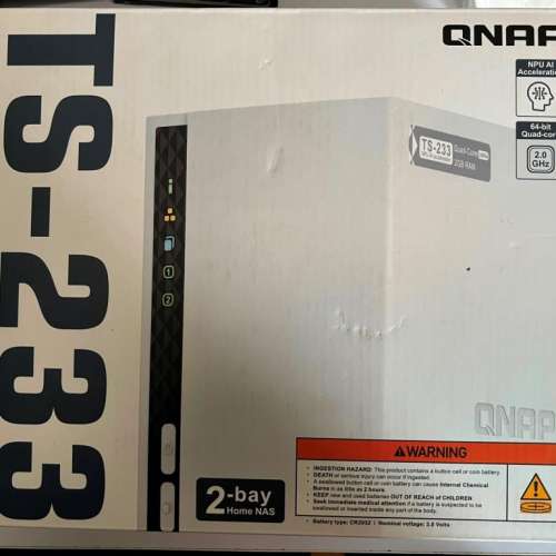 Qnap TS-233 NAS (注意內容)