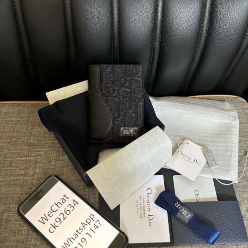 Dior Oblique馬鞍卡夾