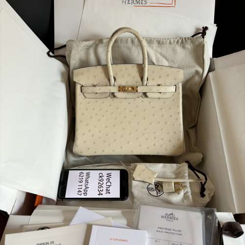 Hermes Birkin  原廠KK 鴕鳥皮