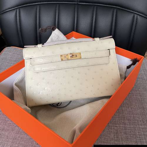 Hermes Kelly一代鴕鳥皮