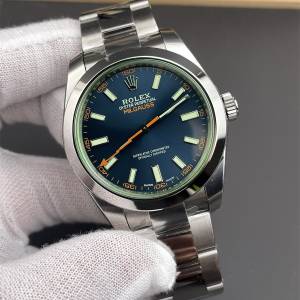 Rolex 勞力士 Milgauss m116400gv-0002 40mm 閃電 綠玻璃 藍面 VS出品