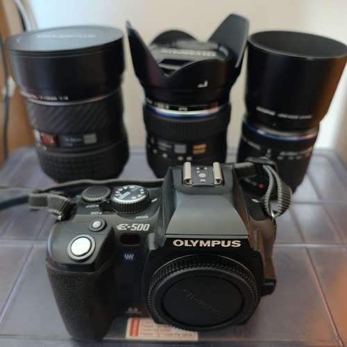 Olympics 4/3 Camera E500 with 3 lens