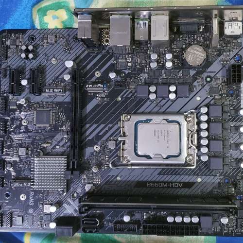 Intel Core i5-12600KF cpu + ASRock B660M-HDV mainboard + Lexar 8GB DDR4-3200 ram
