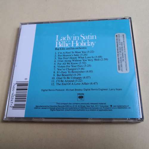 BILLIE HOLIDAY LADY IN SATIN