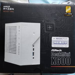 (未售) Asrock Deskmini X600 準系統 白色 日本版 AMD Ryzen 7/8/9 代 CPU (從未裝砌)