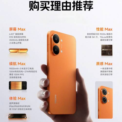 【國恒商城】低公價 ▋▋紅米Turbo 5 Max 1T/512G/256G ▋▋天璣9500s 9000電量 100...
