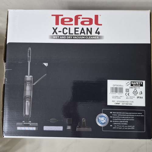 全新香港行貨 TEFAL 特福 GF5035 X-Clean 4 (乾濕拖地吸塵機)