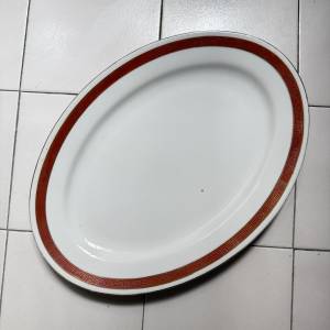 特大橢圓形瓷碟3隻