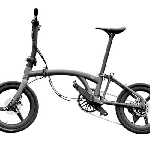 ( 重量 6.6kg ) 2026 RUHM 5DII 7速桶軸油剎碳纖維三折叠車  送前後蛙燈叮叮